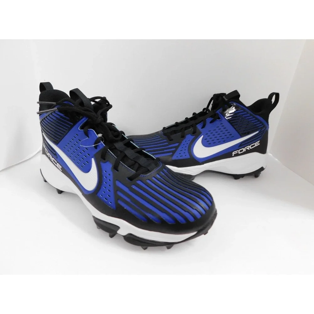 Nike Force Savage Pro 3 Shark Black Blue Football Cleats Mens Sz 15 FJ8163-001